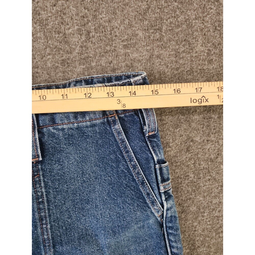 We The Free Jeans Size 27 Wide Leg Carpenter Denim High Cinch Back Hammer Loop - Picture 8 of 9